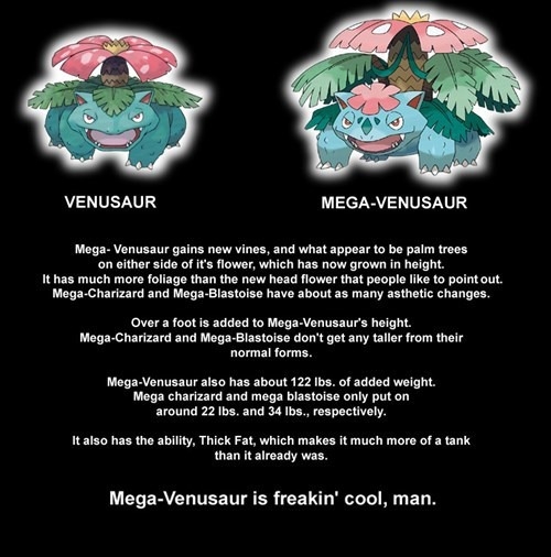 Don't diss Mega-Venusaur