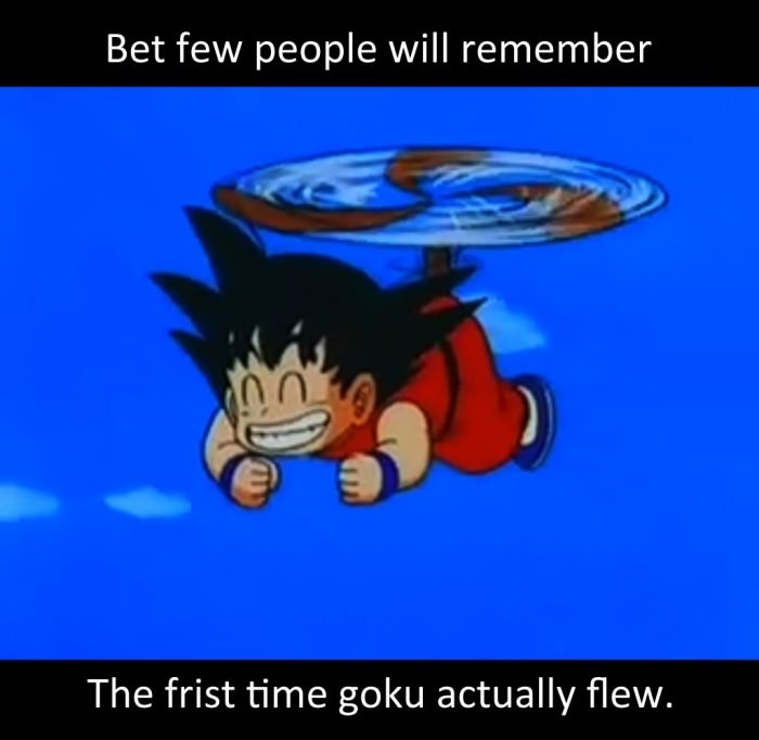 When Goku flew
