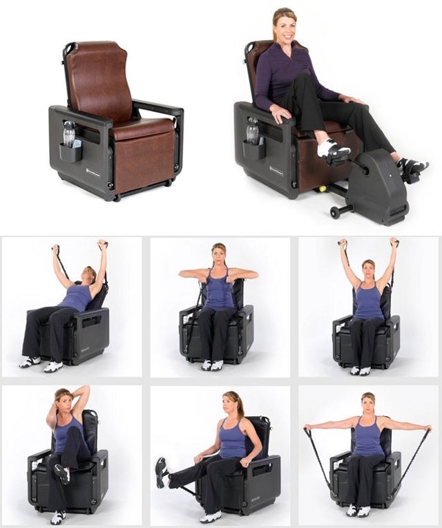 Personal gym recliner