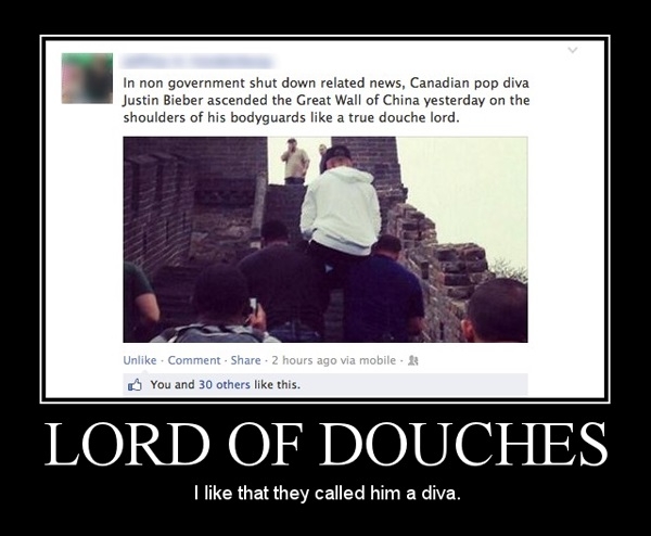 Toss him off!