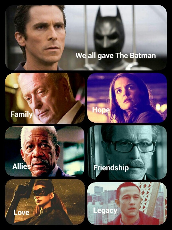 We gave the Batman..