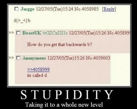 New Level Of Stupidity
