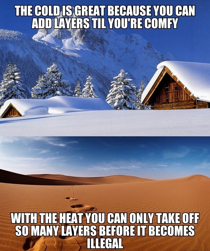 Why I prefer colder months