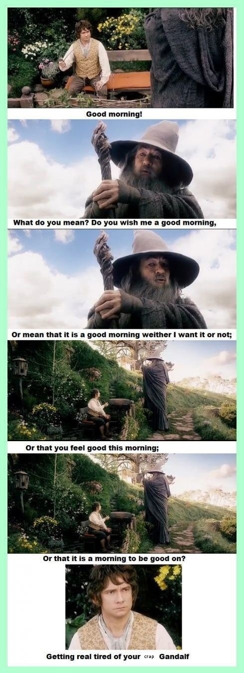 F**k your sh*t Gandalf!