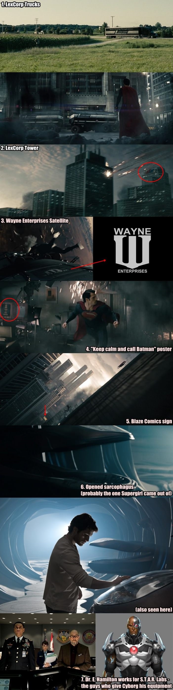 Man of Steel easter eggs