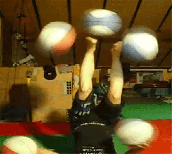 Foot juggling