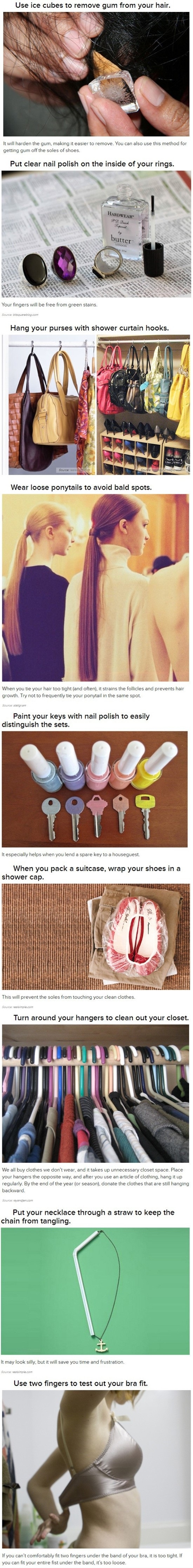 Life hacks for girls