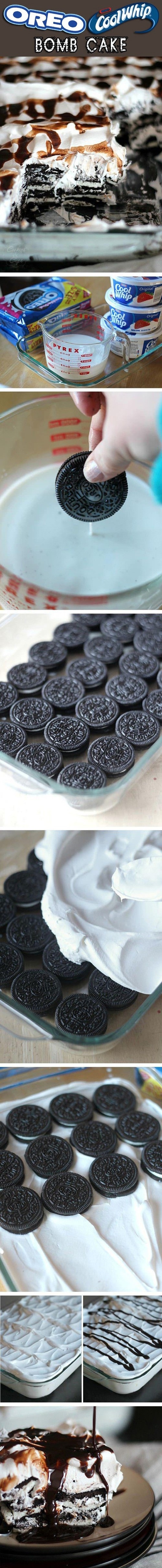 Oreo bomb cake