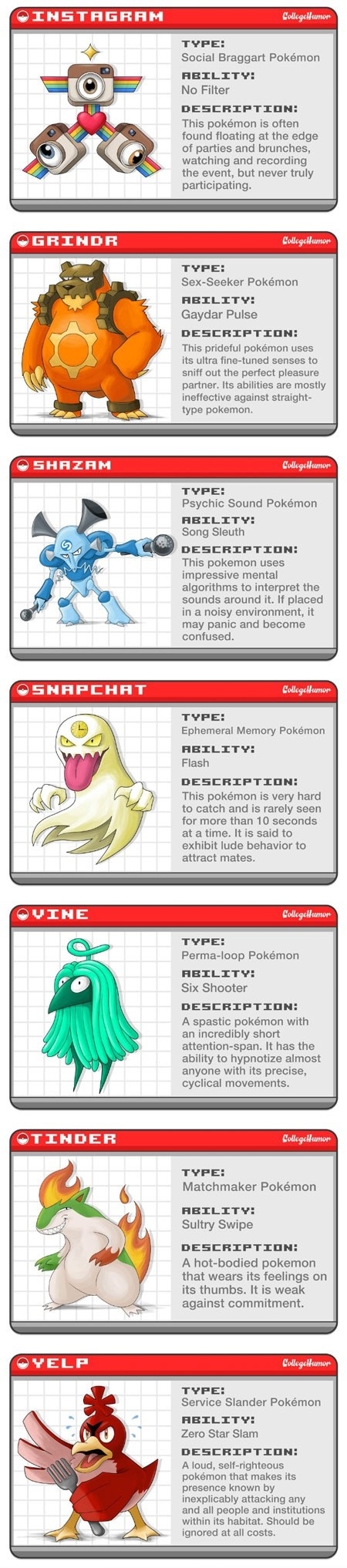 If apps were pokemon
