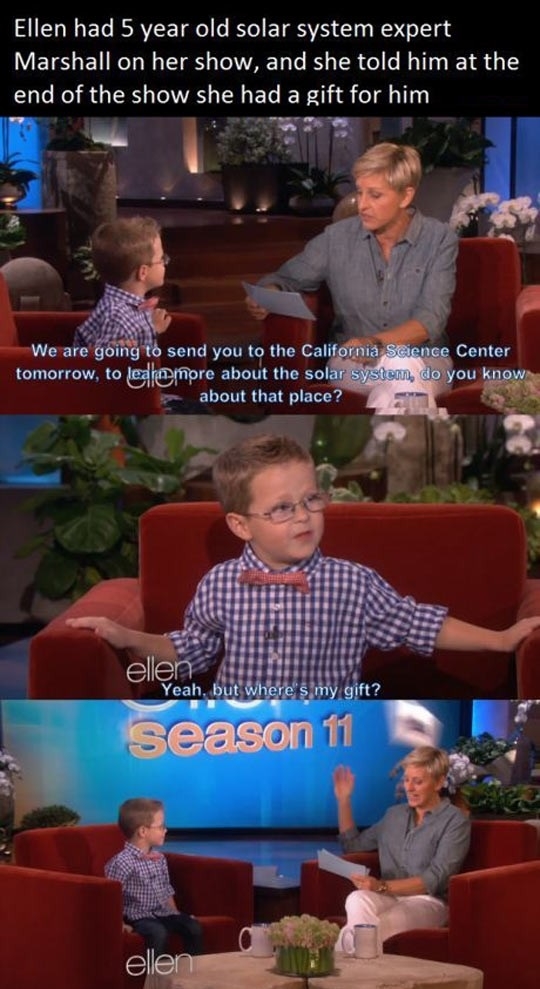 Little expert gets a gift