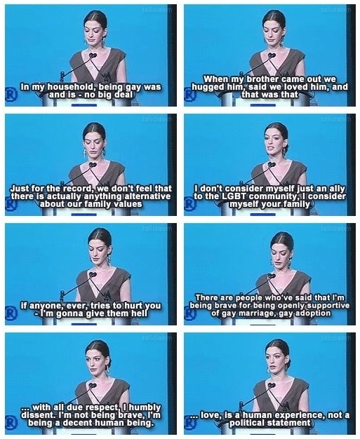 +1 For Anne Hathaway