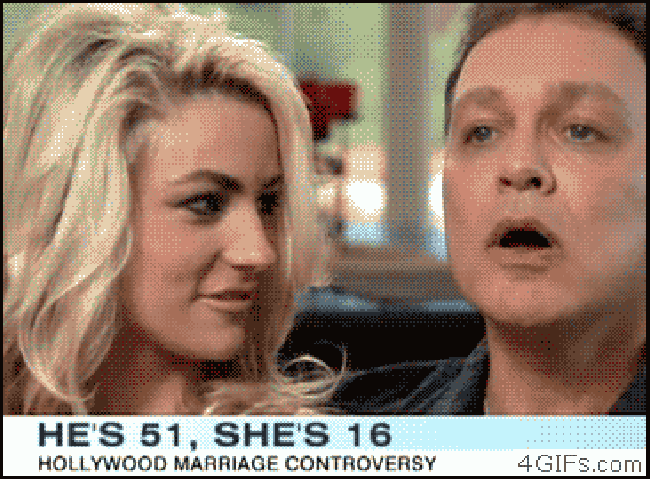 He's 51, she's 16