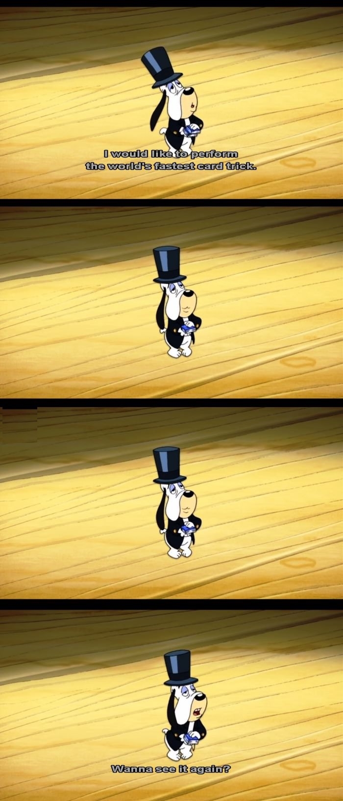 Droopy not giving a f**k