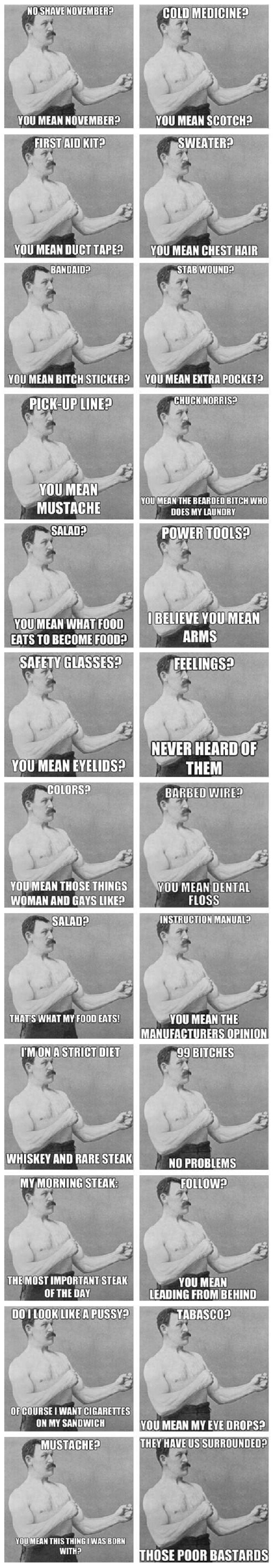 Overly manly man