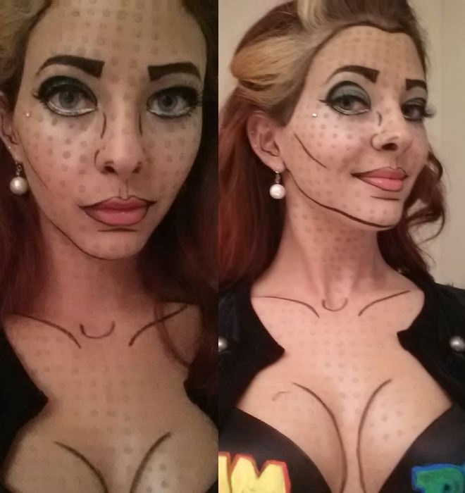 Pop art makeup