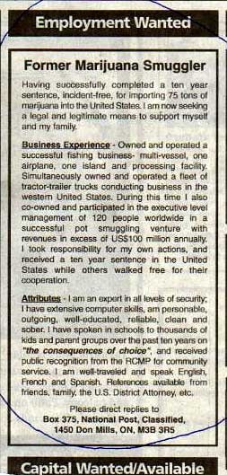 Smuggler Resume