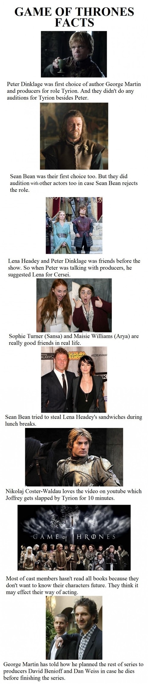Game of Thrones facts