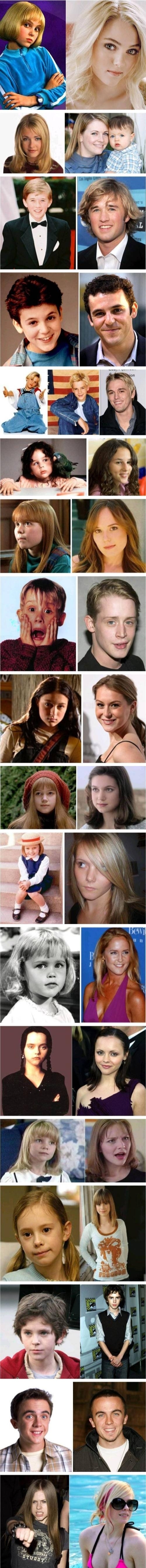 Kid celebs now & then