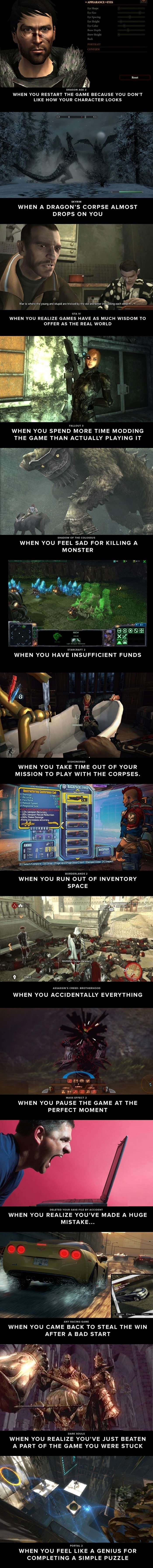 Memorable gaming moments