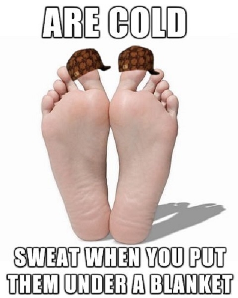 Scumbag winter feet