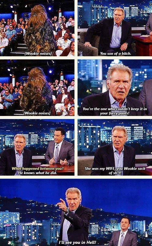Wookie noises