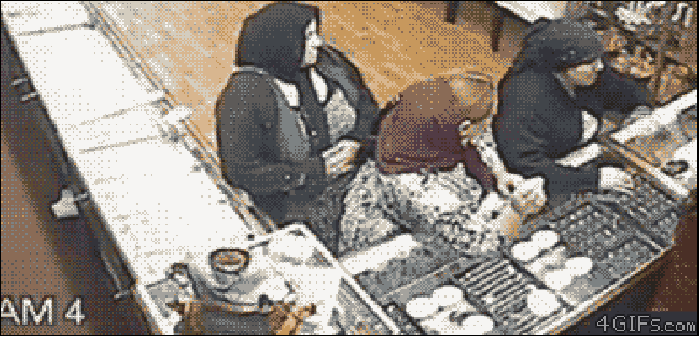 Thieving woman!