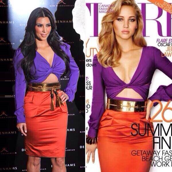 She made Kim look ugly