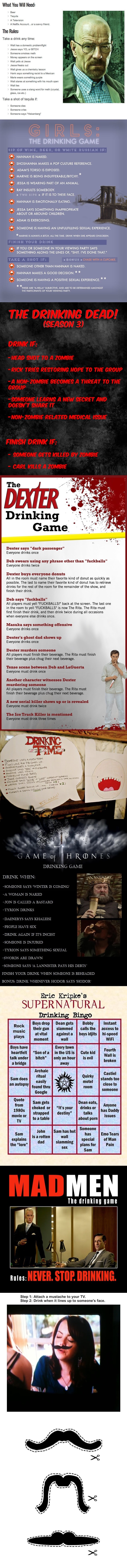 Tv show drinking games