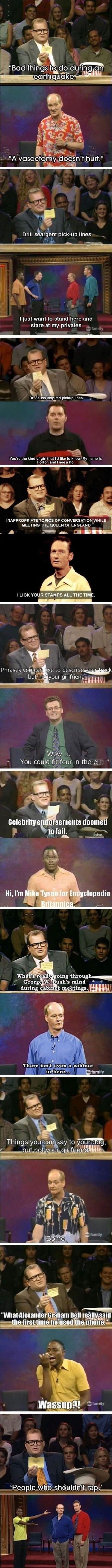 Whose line is it anyway?