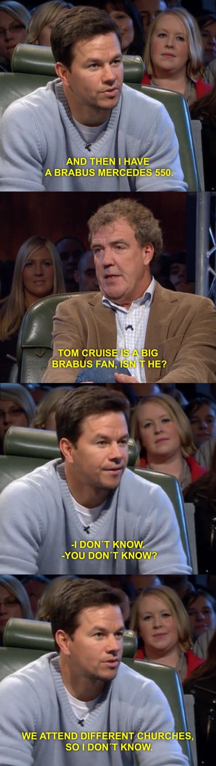 Wahlberg on Top Gear