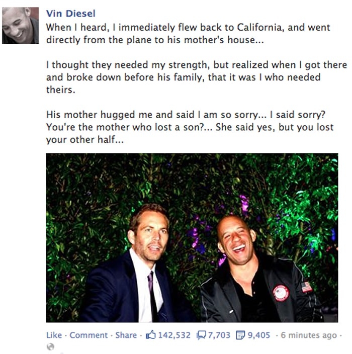 Vin on Paul's death