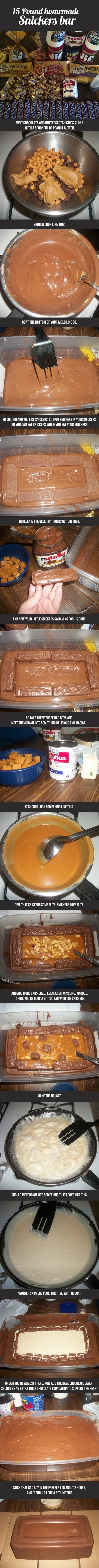 15lb homemade snickers