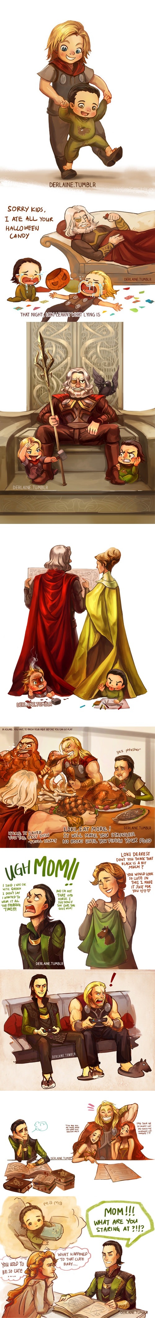 Loki's childhood