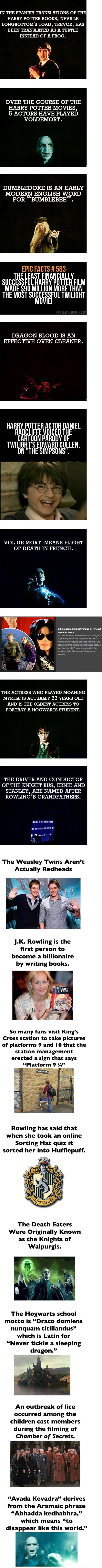 Harry Potter Facts
