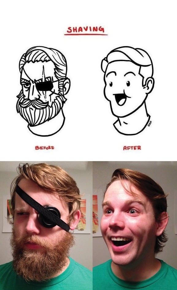 Shaving off your manhood