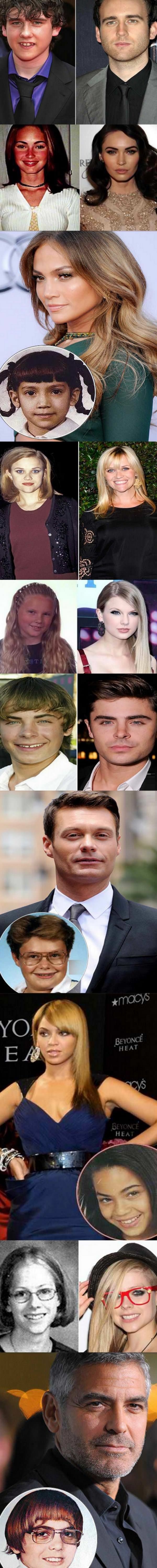 Celebs now and then