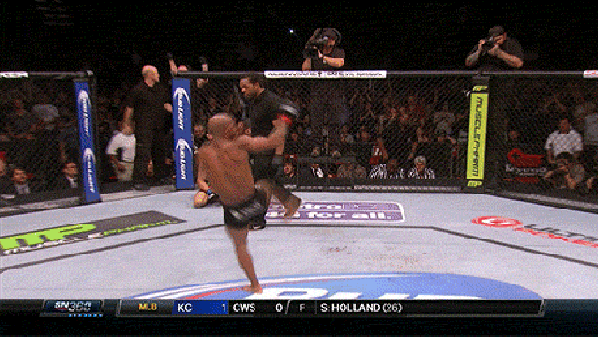 Post fight celebration