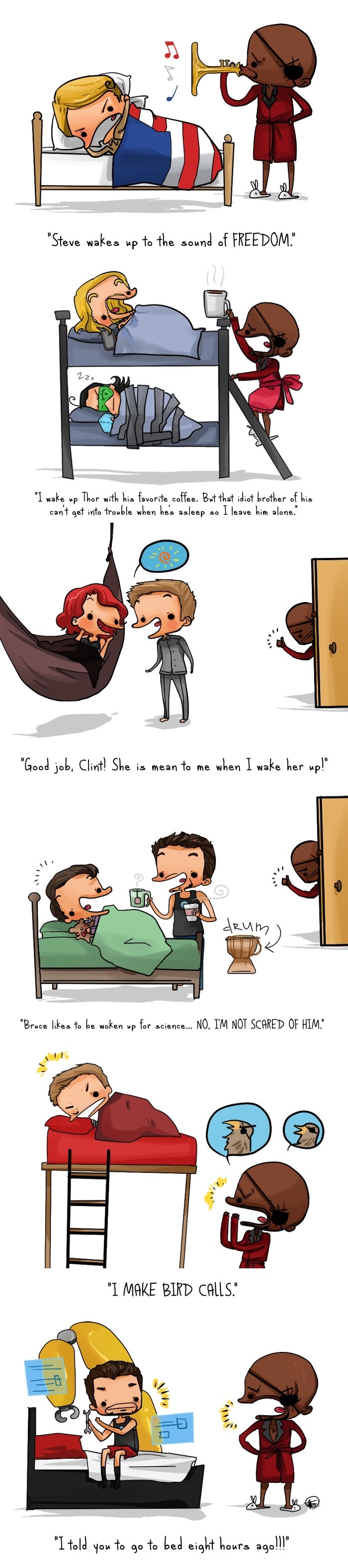 Waking up the Avengers
