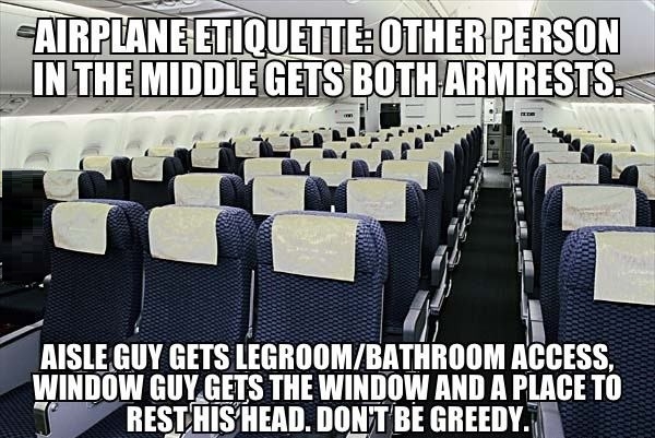 Aeroplane etiquette