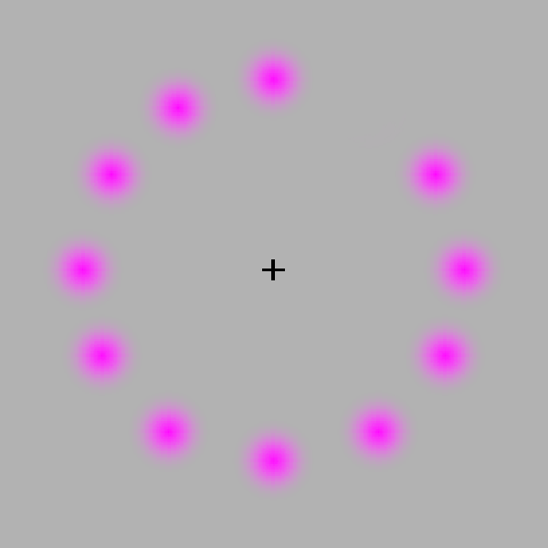 Stare at the black cross