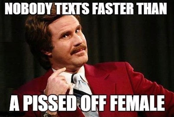 Nobody texts faster than..