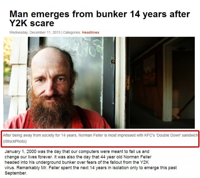 Man emerges from bunker