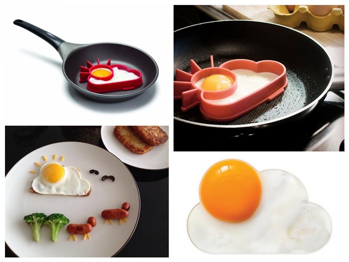 The sunnyside of eggs