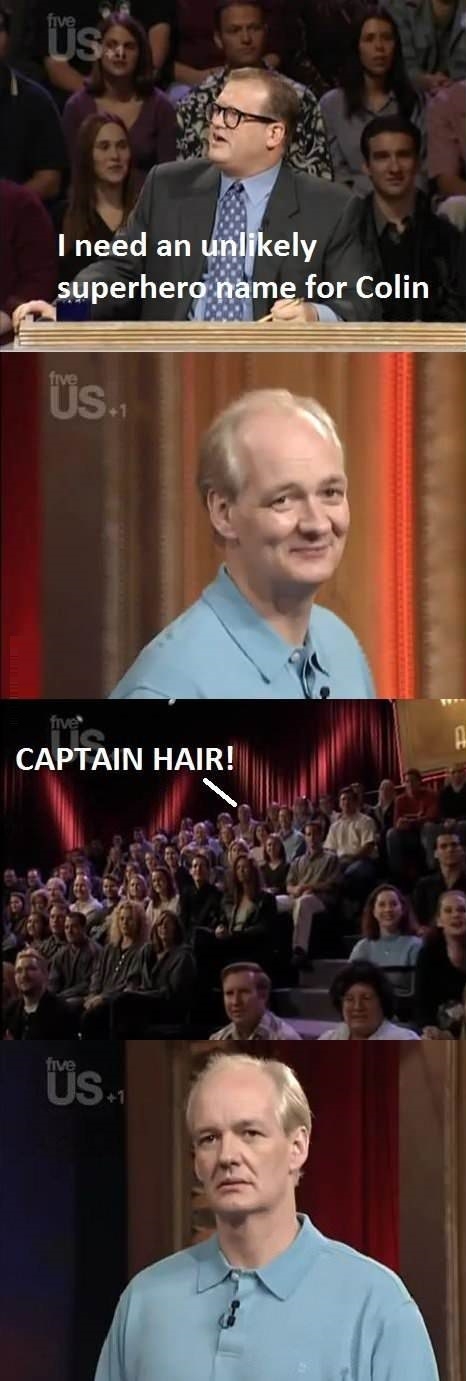Unlikely superhero names