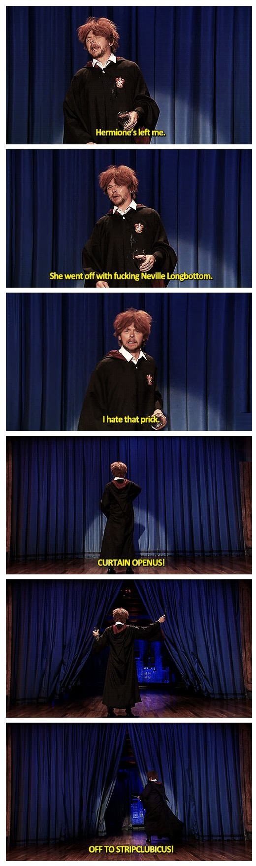 Simon Pegg as Ron Weasley