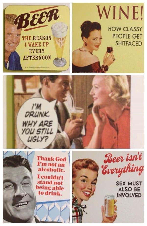 Vintage alcohol slogans