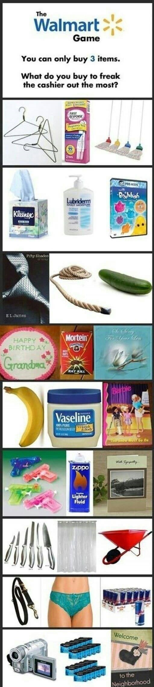 Wal-Mart shopping list