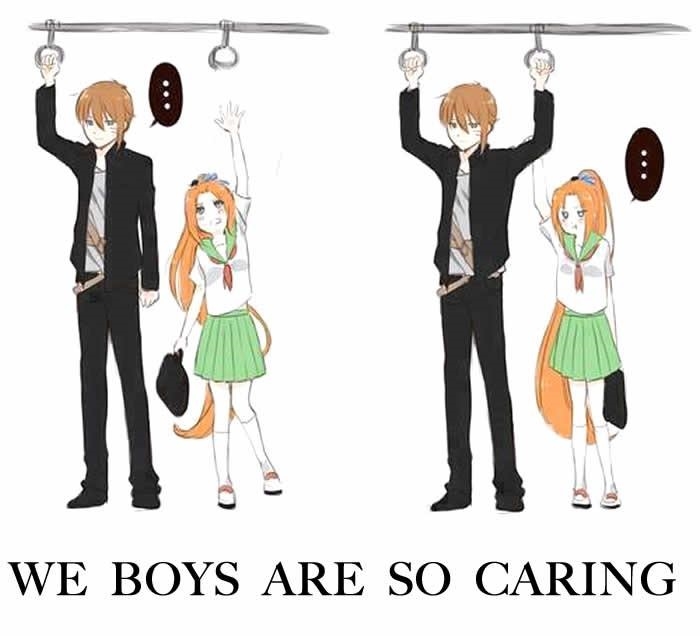 We boys, are so caring