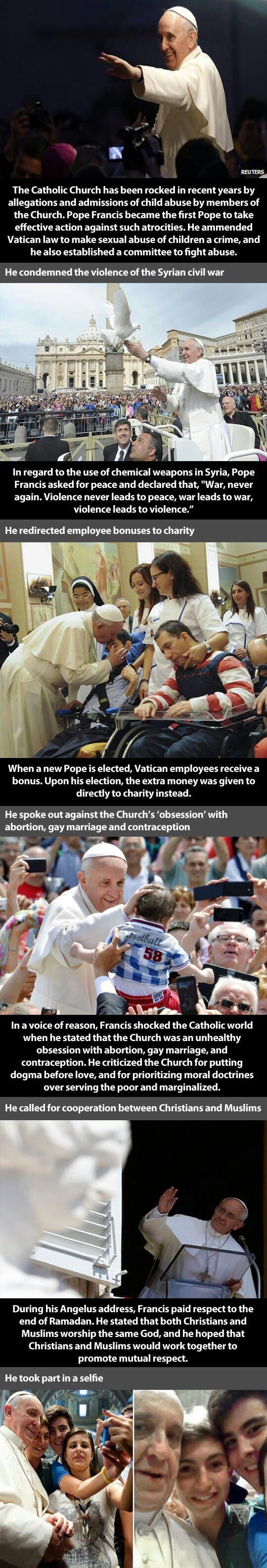 Why the Pope is awesome