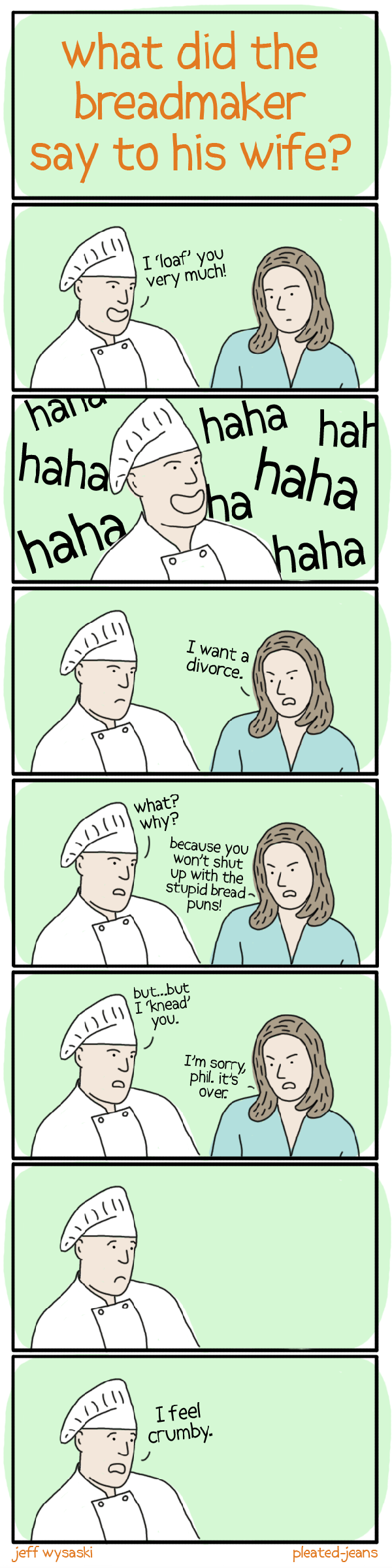 What did the breadmaker say